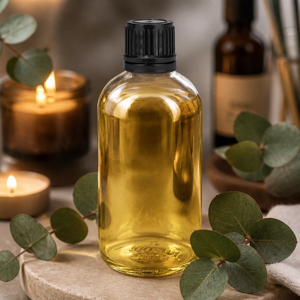 100ml globulová láhev 3mm nalévací kroužek černý standardní uzávěr ClearLine UT18/1 Befüllbare 100ml Flasche aus Klarglas für Globuli Homöopathie und Naturheilkunde