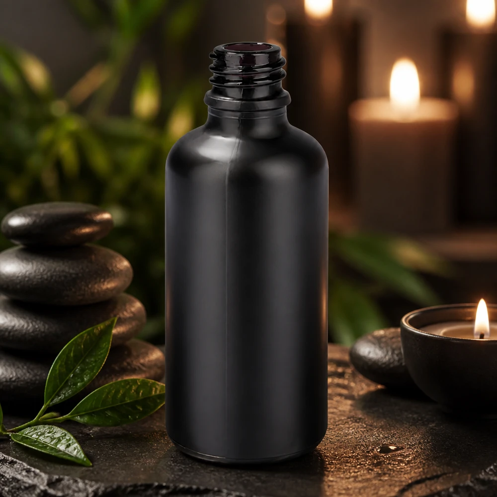 50ml dávkovací láhev BlackLine UT18/50 UNiTWIST Vielseitige 50ml Apothekerflasche BlackLine UT18/50 UNiTWIST für Naturkosmetik und Pflegeöle