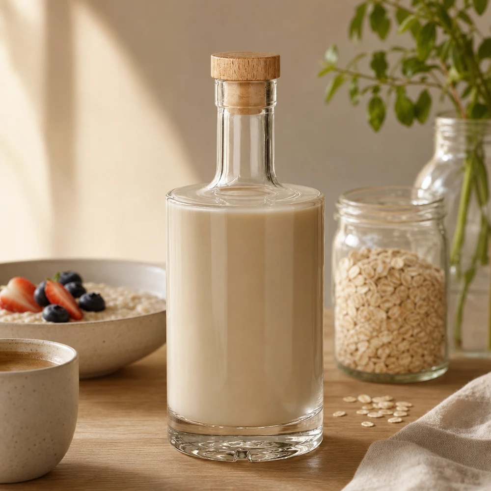 500ml Glasflasche "Passion" mit Holzgriffkorken UNiTWIST®