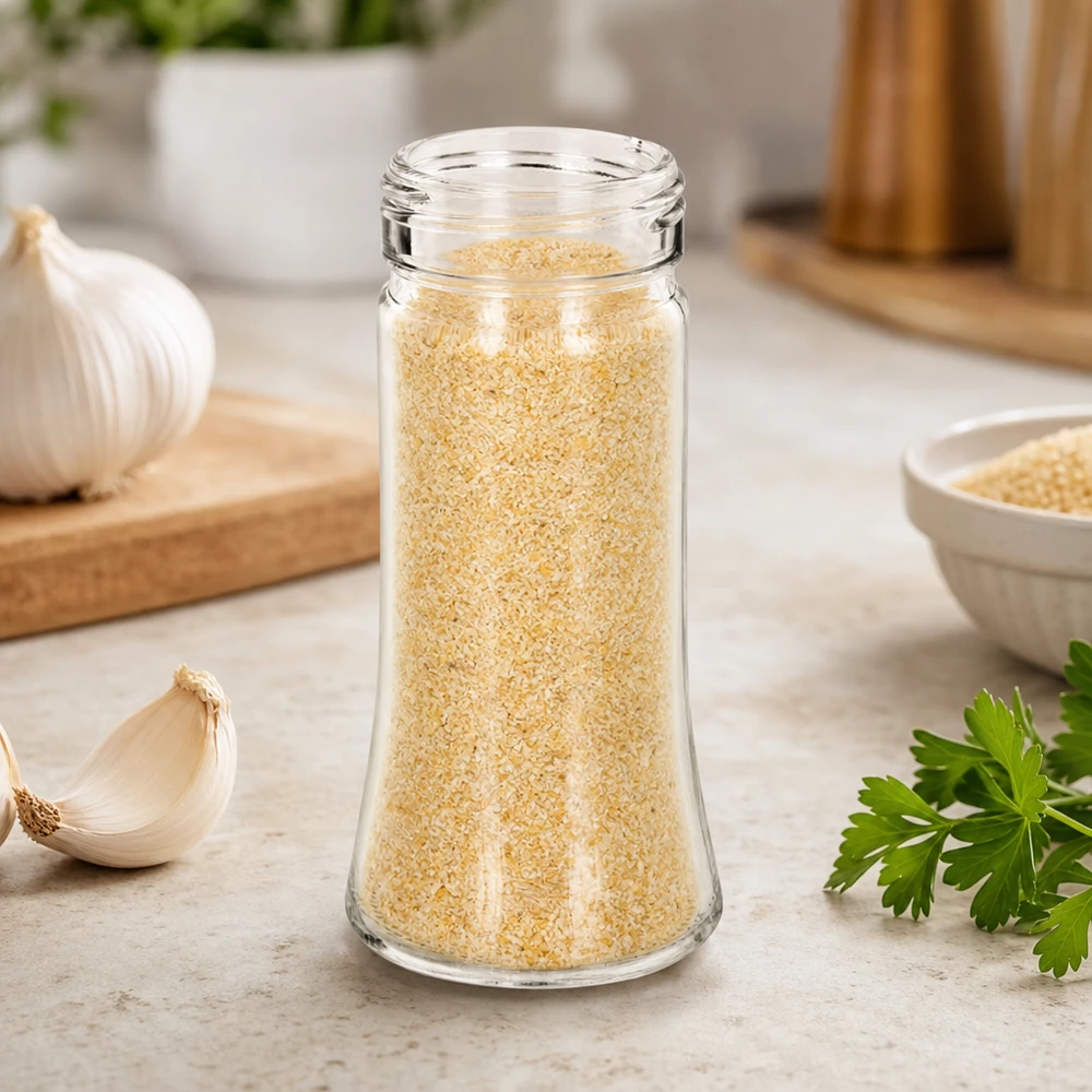 Dóza na sůl/koření Bobby 95ml, závit 41mm čiré sklo. Gewürzglas Bobby 95ml aus Klarglas mit breitem 41mm Gewinde für sichere Aufbewahrung