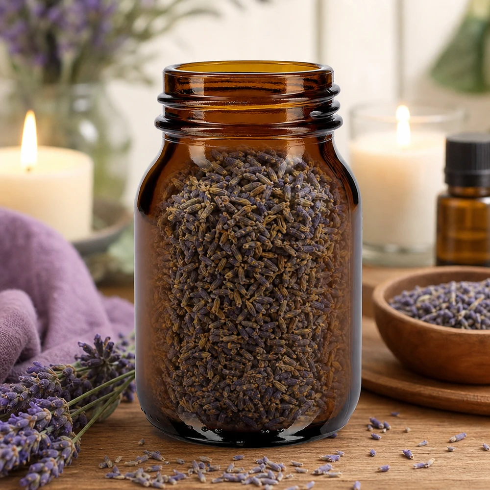 75ml láhev s širokým hrdlem z jantarového skla s úpravou hrdla podle DIN 40. Vielseitige Braunglas Weithalsflasche 75ml für Kosmetik Naturprodukte und Nahrungsergänzung