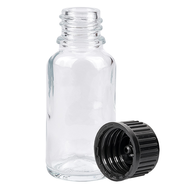 20ml láhev 11mm šroubovací uzávěr černá Standard ClearLine UT18/20 20ml láhev 11mm šroubovací uzávěr černá Standard ClearLine UT18/20