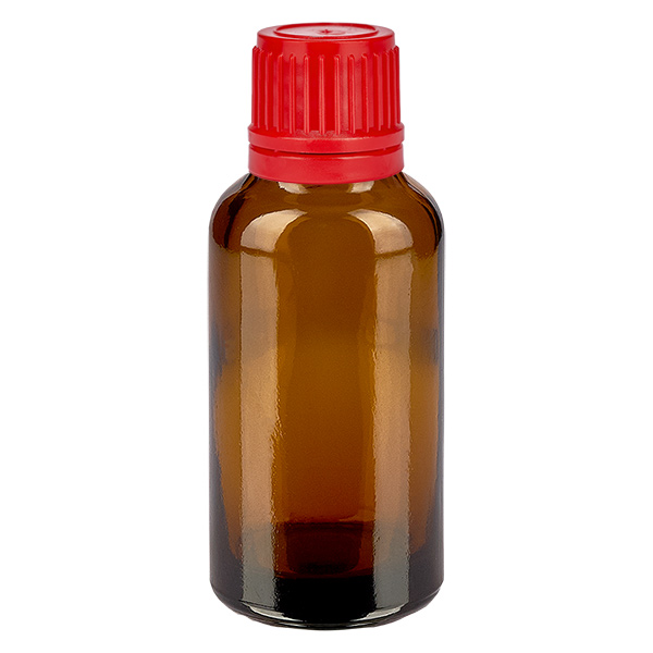 30ml l&#225;hev 11mm &#353;roubovac&#237; uz&#225;v&#283;r &#269;erven&#253; tamper evidentn&#237; uz&#225;v&#283;r BrownLine UT18/30