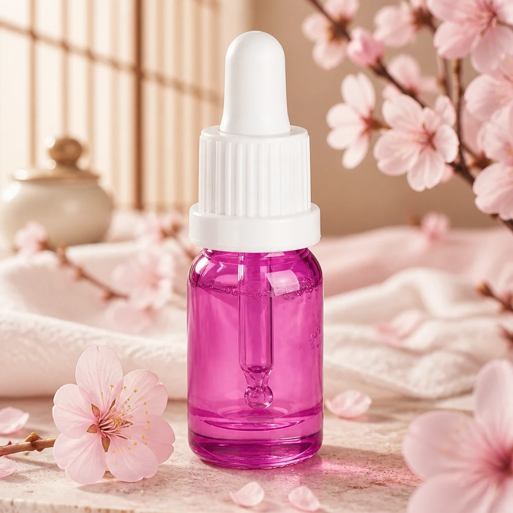 5ml pipetovací láhev bílá originalita šroubovací uzávěr PurpleLine UT18/5 Handliche 5ml Dropper-Flasche UT18/5 aus hochwertigem Violettglas für Beauty-Produkte