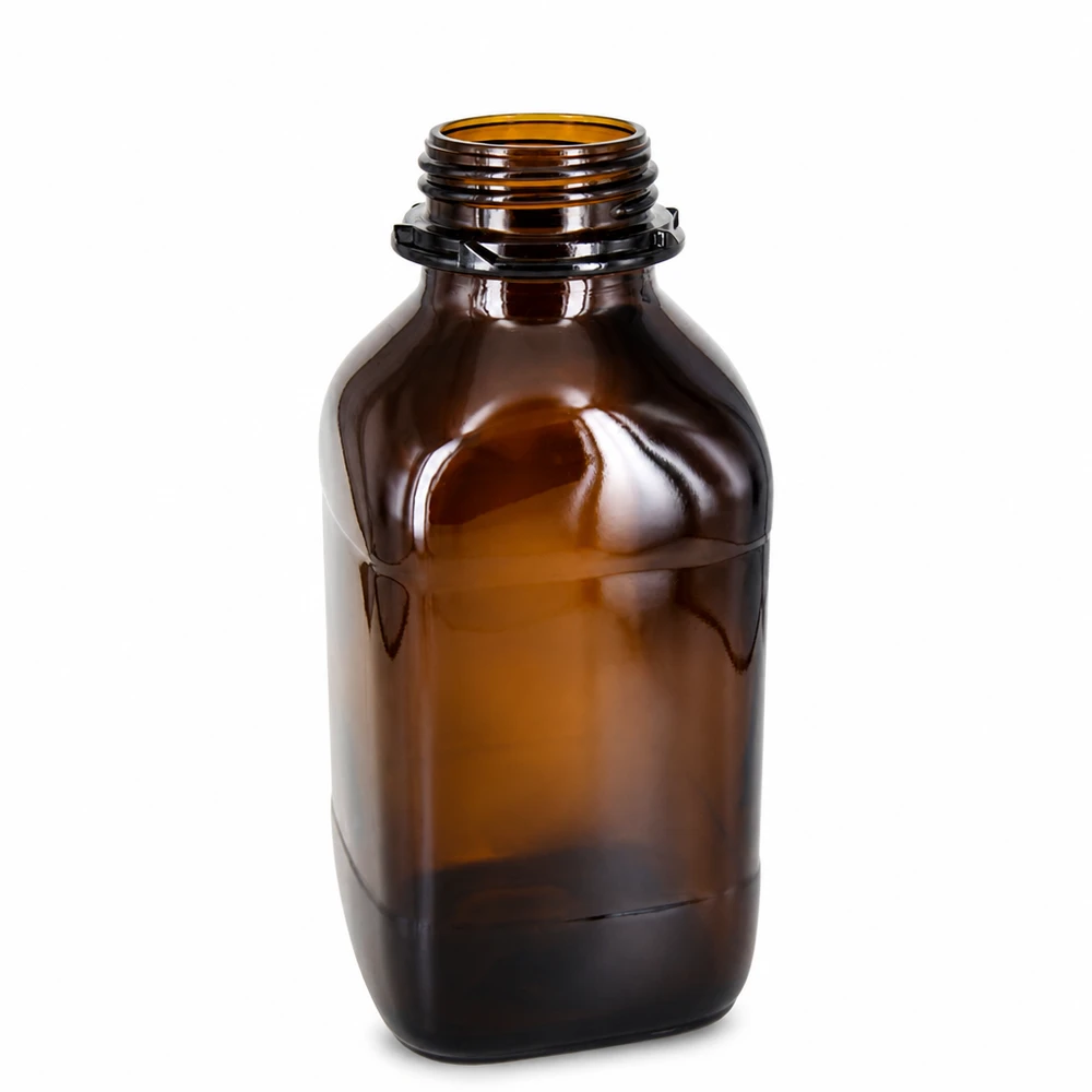 Láhev na chemikálie o objemu 1000 ml Apothekerflasche 1000ml braun für lichtempfindliche Chemikalien und Lösungen