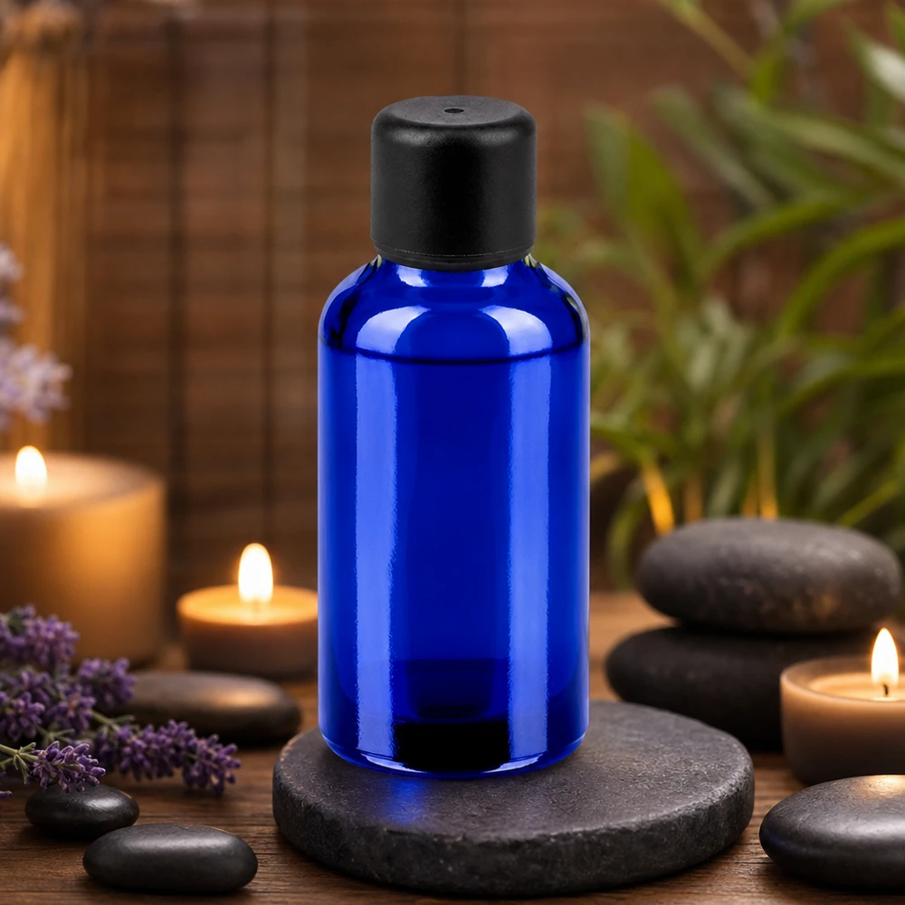 30ml Braunglasflasche BlueLine Serie mit präzisem 6mm Verschluss für dosierte Abgabe von Tinkturen