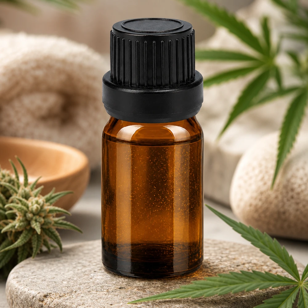 5ml lahvička s kapátkem 2mm černá s uzávěrem s ochranou proti manipulaci BrownLine UT18/5 Lichtgeschützte Tropfflasche aus braunem Glas für langanhaltende Qualität ätherischer Öle
