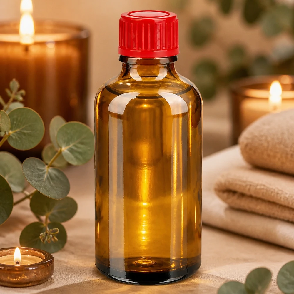 Professionelle 50ml Braunglasflasche mit 11mm Öffnung für präzise Dosierung