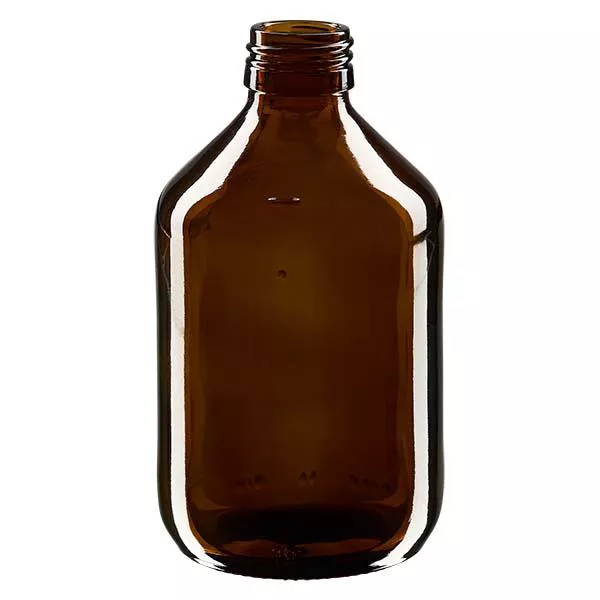 300ml lahvička na léky hnědá, bez uzávěru PP28 ApoGlas 300ml lahvička na léky hnědá, bez uzávěru PP28 ApoGlas
