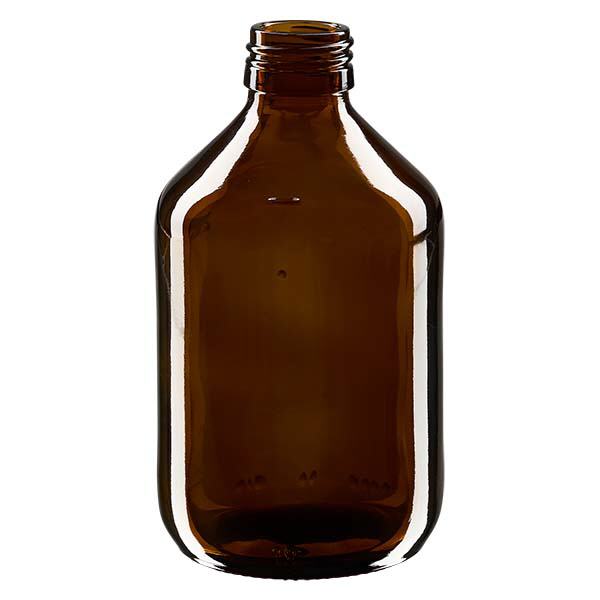 300ml lahvička na léky hnědá, bez uzávěru PP28 ApoGlas 300ml lahvička na léky hnědá, bez uzávěru PP28 ApoGlas