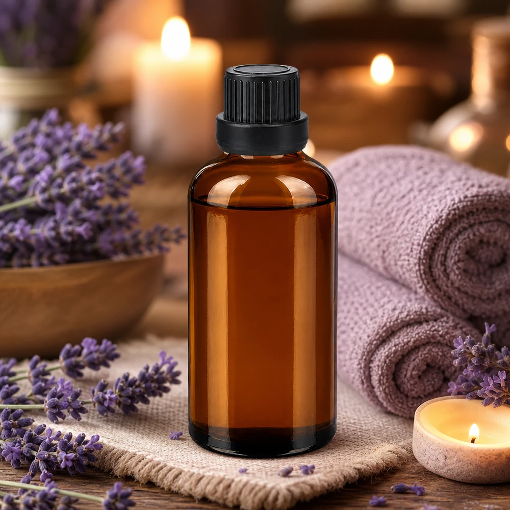 50ml láhev 11mm šroubovací uzávěr černý tamper evident uzávěrII BrownLine UT18/50 Vielseitige 50ml Glasflasche mit matter Oberfläche und ergonomischem Design für Homecare Produkte
