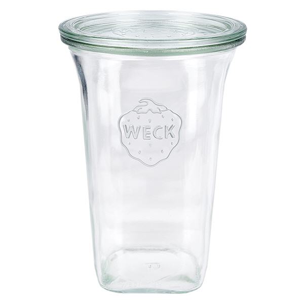 795ml Quadro sklenice se sklen&#283;n&#253;m v&#237;&#269;kem WECK RR100