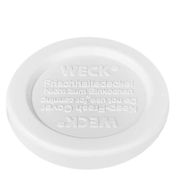 Víko WECK Fresh-keeping RR40 WECK Frischhaltedeckel RR40 weiß aus Kunststoff für Einmachgläser zum luftdichten Verschließen von Konserven
