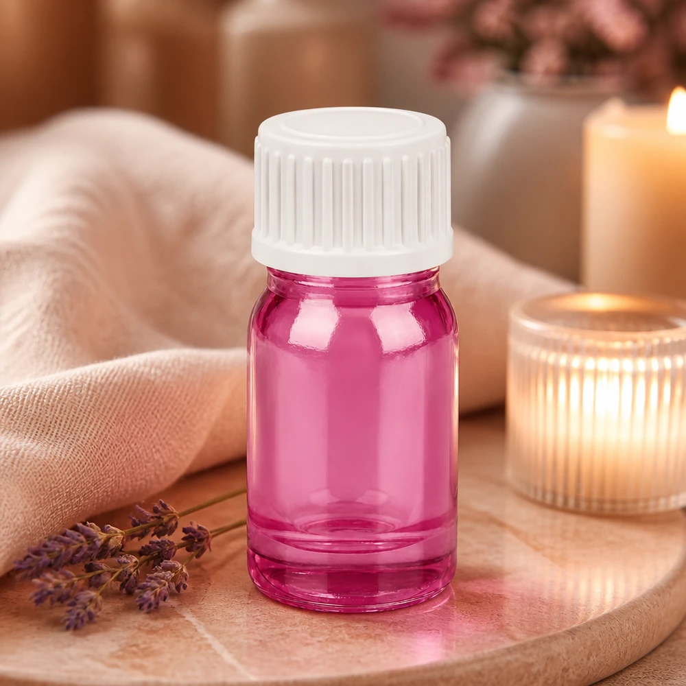 5ml PurpleLine Flasche mit kindersicherem weißem Schraubverschluss für sichere Aufbewahrung