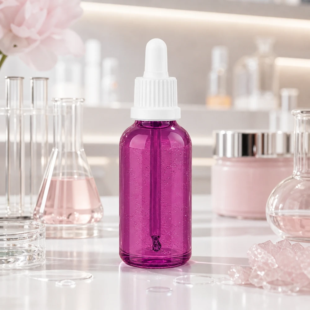 30ml lahvička s pipetou bílá originalita šroubovací uzávěr PurpleLine UT18/30 Hochwertige 30ml Tropferflasche in violett für professionelle Anwendungen und Mischungen