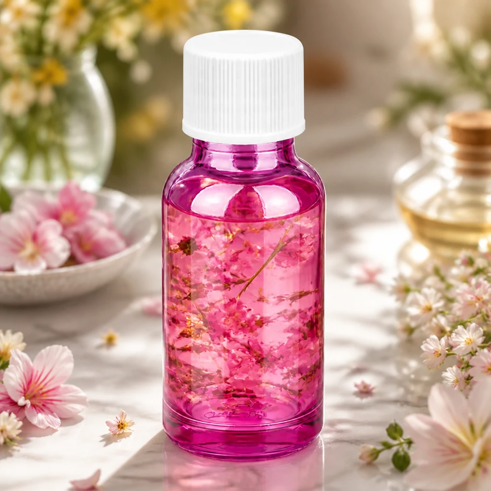 20ml láhev se šroubovacím uzávěrem 11 mm bílá standardní PurpleLine UT18/20 Professionelle PurpleLine 20ml Flasche mit UV-Schutz durch getöntes Glas und weissen Verschluss