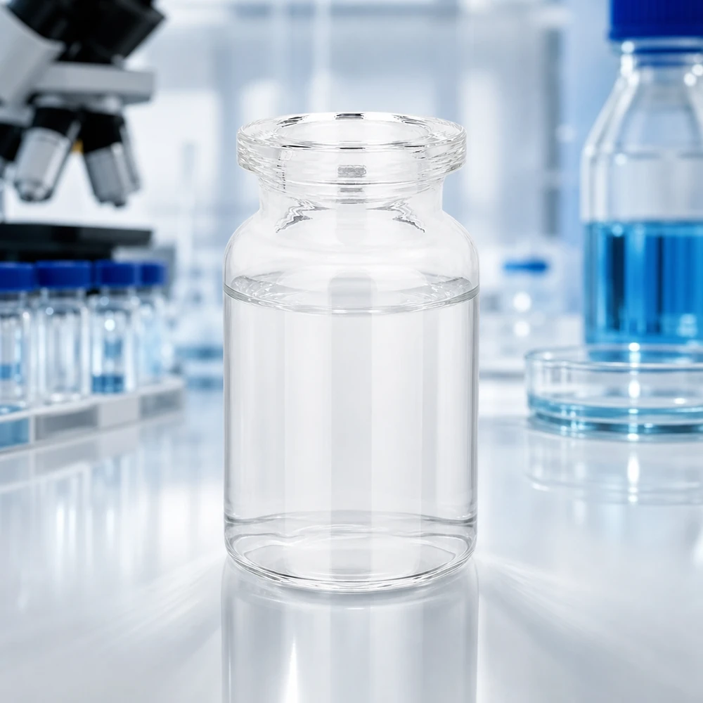 Injekční lahvička z čirého skla 5 ml Leere 5ml Klarglas Injektionsflasche für Vakzine und Infusionslösungen im Reinraum
