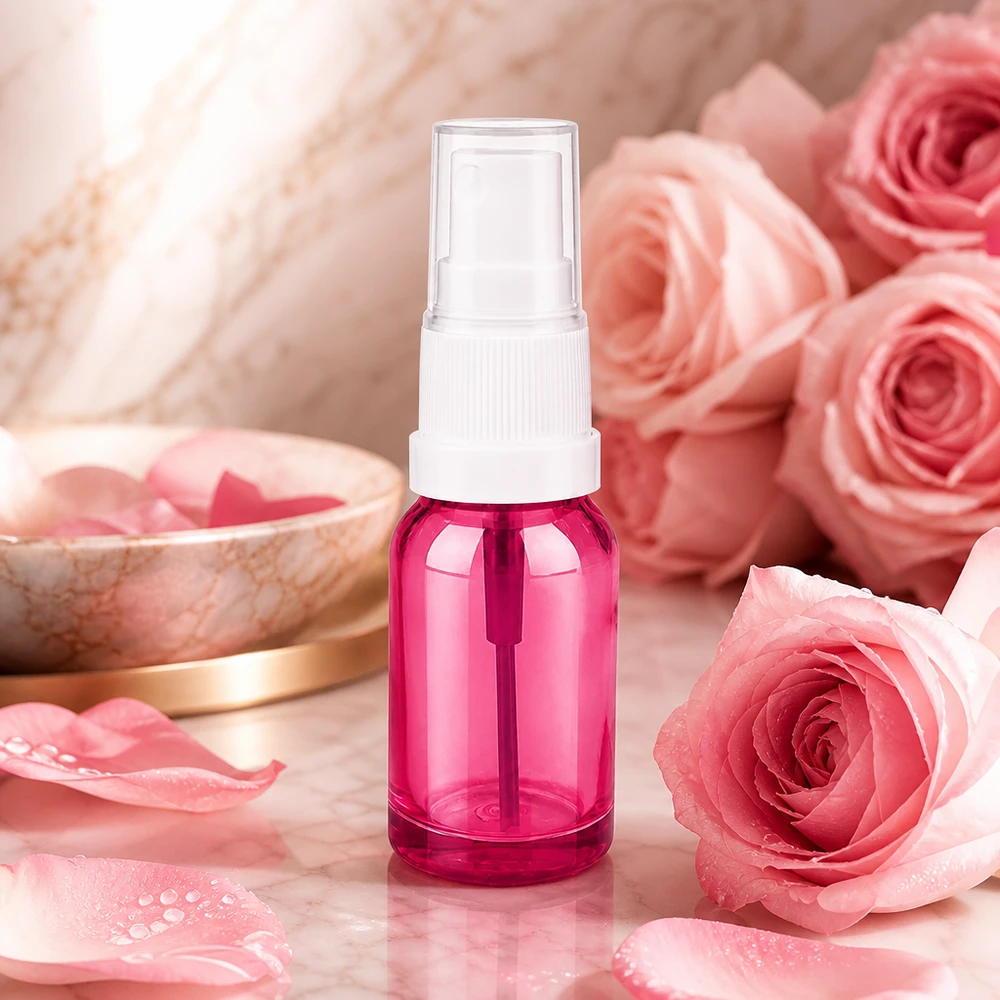 10ml lahvička s rozprašovačem bílá/průhledná Standard PurpleLine UT18/10 Stilvolle 10ml Sprühflasche mit weißem Verschluss perfekt für Raumsprays und Düfte