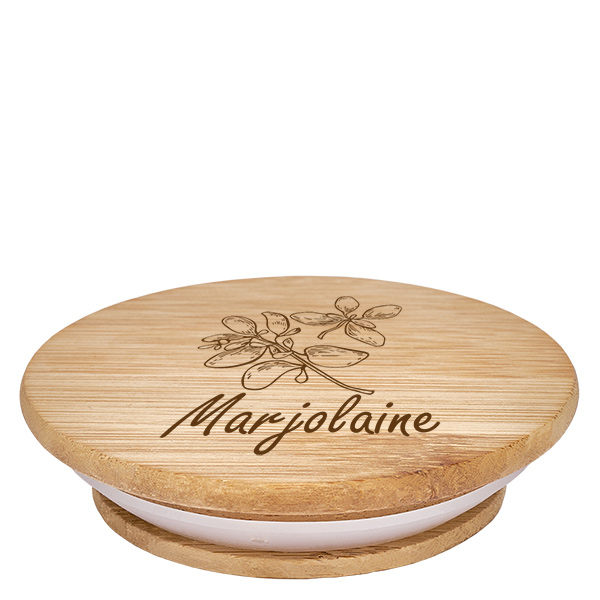 Couvercle en bois "Marjolaine" pro WECK RR60