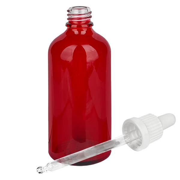 100ml pipetovací láhev bílá s uzávěrem s ochranou proti manipulaci RedLine UT18/100 100ml pipetovací láhev bílá s uzávěrem s ochranou proti manipulaci RedLine UT18/100