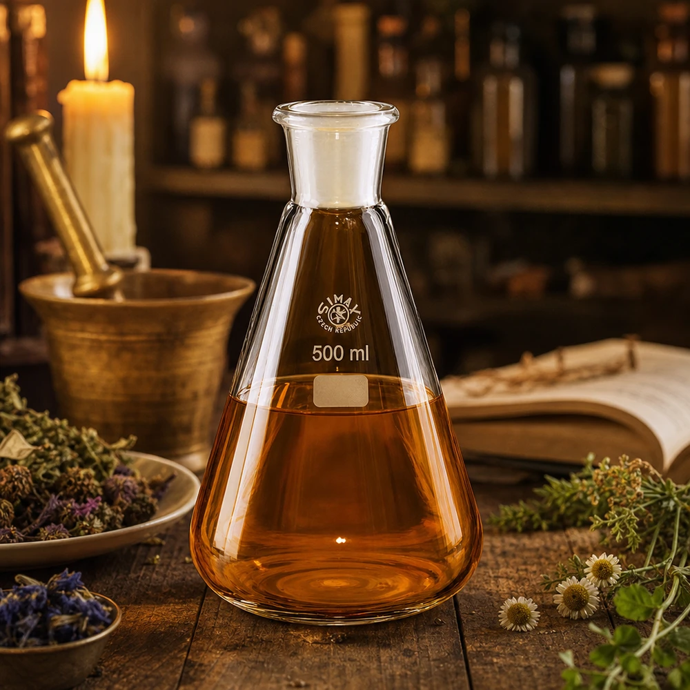 Erlenmeyerova baňka 500ml se standardním broušeným spojem (29/32) Analytischer Glaskolben 500ml mit wissenschaftlicher Präzision für Forschung und Lehre
