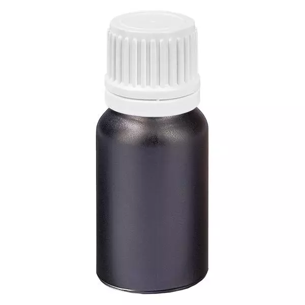 10ml láhev 11mm šroubovací uzávěr bílý uzávěr s ochranou proti manipulaci BlackLine UT18/10 10ml láhev 11mm šroubovací uzávěr bílý uzávěr s ochranou proti manipulaci BlackLine UT18/10