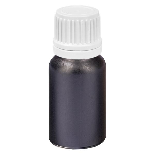 10ml láhev 11mm šroubovací uzávěr bílý uzávěr s ochranou proti manipulaci BlackLine UT18/10 10ml láhev 11mm šroubovací uzávěr bílý uzávěr s ochranou proti manipulaci BlackLine UT18/10