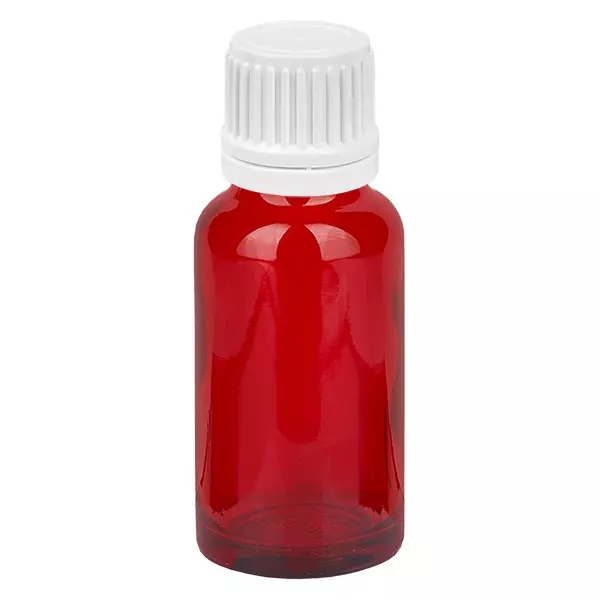 20ml láhev 11mm šroubovací uzávěr bílý uzávěr s ochranou proti manipulaci RedLine UT18/20