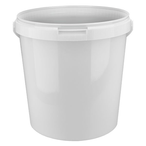 B&#237;l&#233; polypropylenov&#233; plastov&#233; v&#283;dro 10,7L bez v&#237;ka