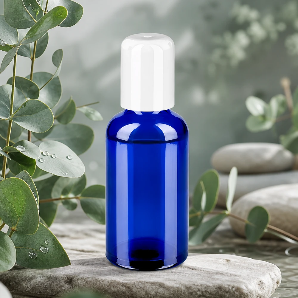Roll-On Flasche 50ml mit matter Oberfläche und weißem Verschluss für stilvolles Design