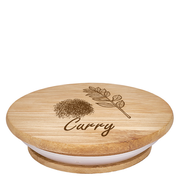 Couvercle en bois "Curry" pour WECK RR60 Couvercle en bois "Curry" pour WECK RR60