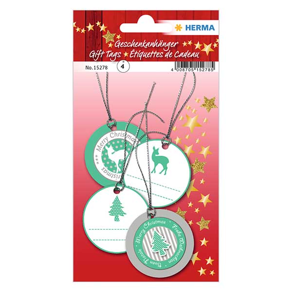 Zelen&#253; p&#345;&#237;v&#283;sek s jelenem (4 kusy) s 3D t&#345;pytkami