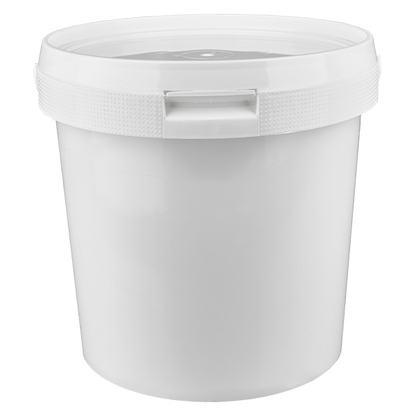 Vědro 2,5 l z bílého polypropylenového plastu s víkem Vědro 2,5 l z bílého polypropylenového plastu s víkem
