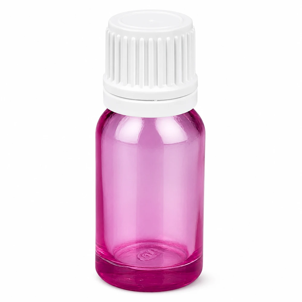 10ml lahvička s kapátkem 0,7 mm bílá Originality šroubovací uzávěr PurpleLine UT18/10 Transparente violette 10ml Tropfflasche mit 0.7mm Tropfer ideal für Liquids und Öle