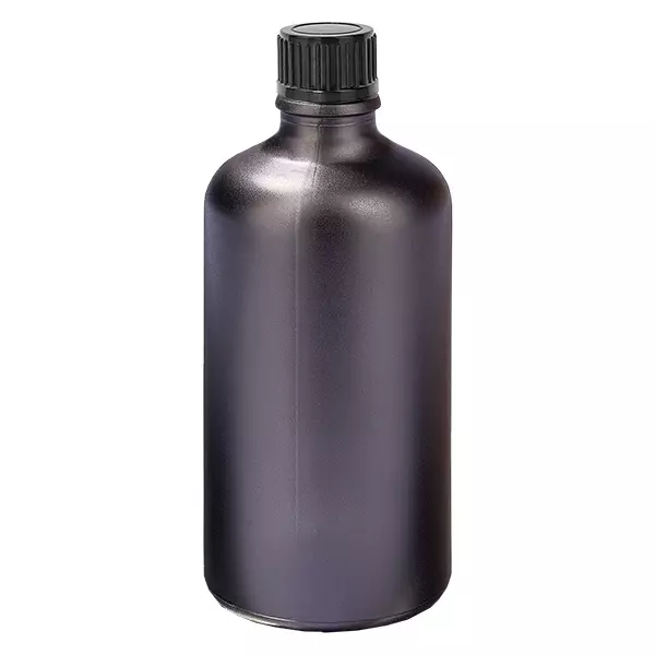 100ml láhev 11mm šroubovací uzávěr černý standard BlackLine UT18/100 100ml láhev 11mm šroubovací uzávěr černý standard BlackLine UT18/100