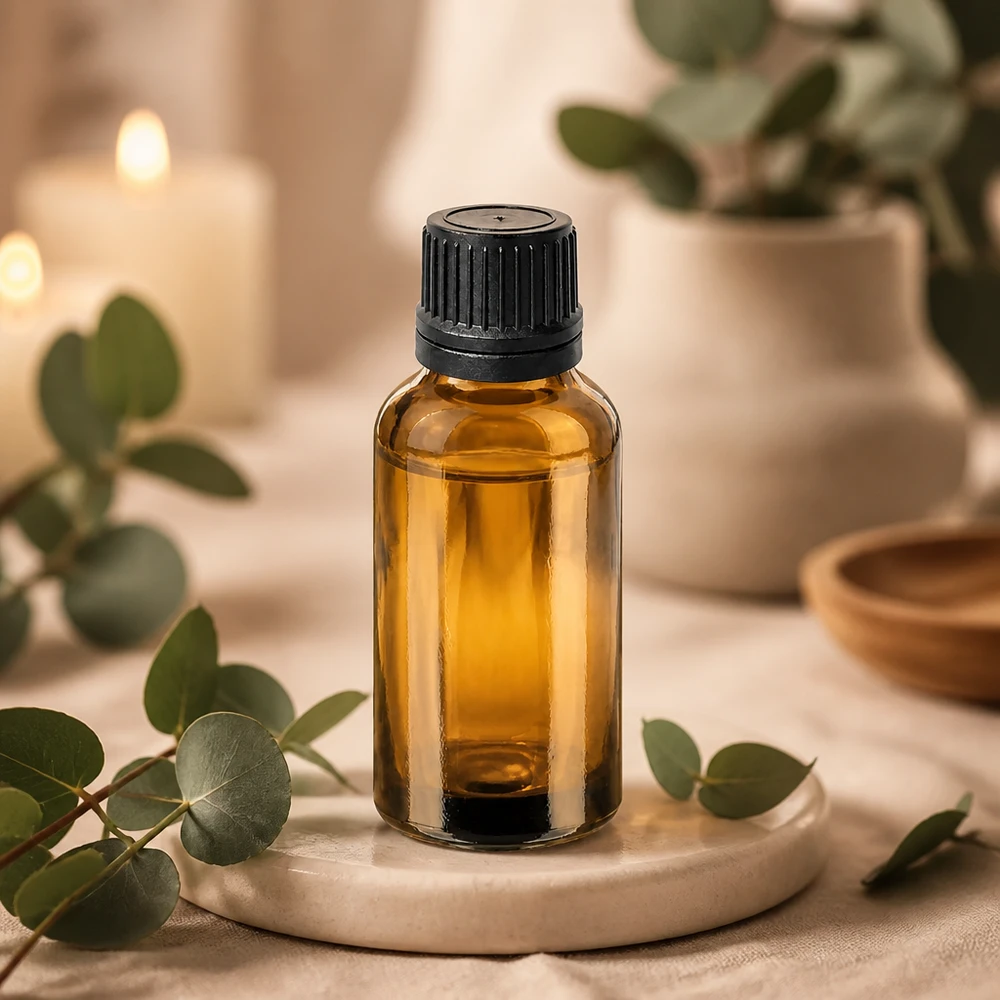 Professionelle 30ml Glasflasche mit UT18/30 Gewinde für sichere Aufbewahrung von Essenzen