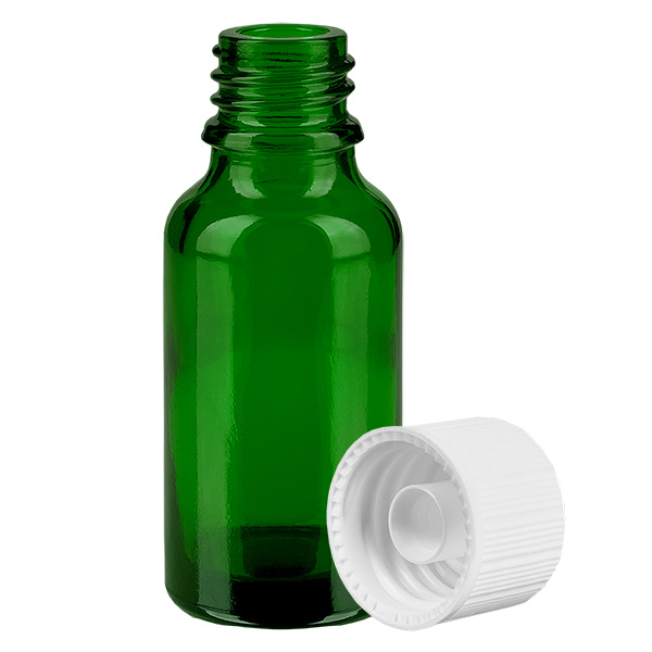 20ml láhev s 11mm šroubovacím uzávěrem bílá Standard GreenLine UT18/20 20ml láhev s 11mm šroubovacím uzávěrem bílá Standard GreenLine UT18/20
