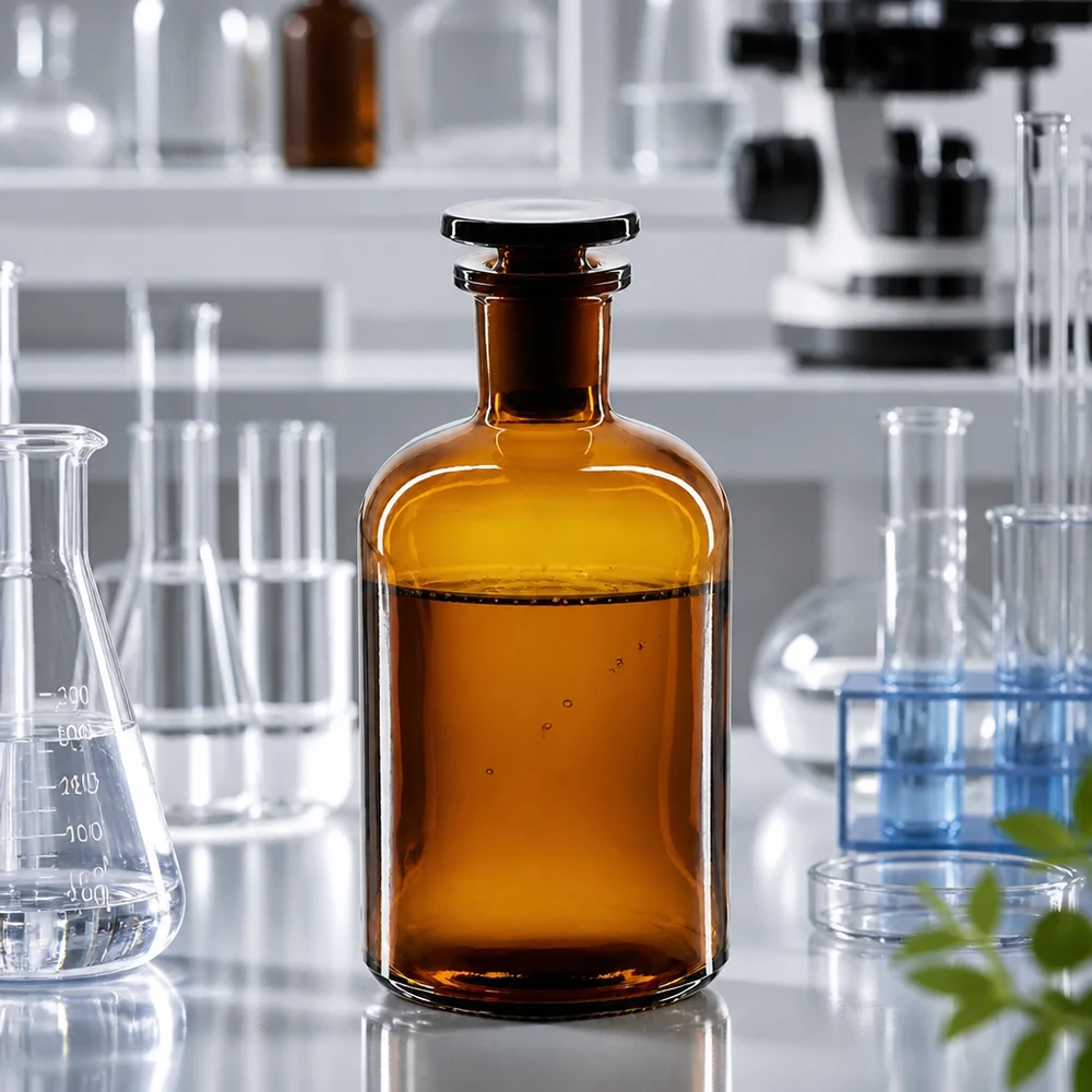 Chemikalienflasche 250ml Braunglas Enghals Glasstopfen für sichere Lagerung im Labor