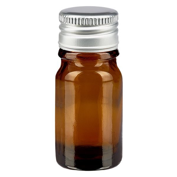 5ml lahvi&#269;ka 11mm &#353;roubovac&#237; uz&#225;v&#283;r Alu-st&#345;&#237;bro Standard hn&#283;d&#225;L. UT18/5