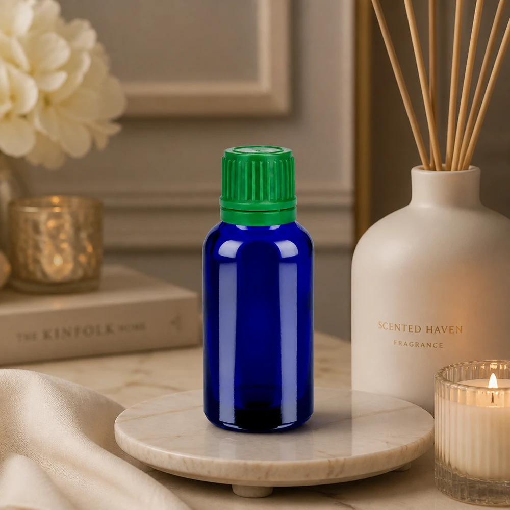 30ml BlueLine Glasflasche mit praktischer Größe perfekt für Reisen und unterwegs