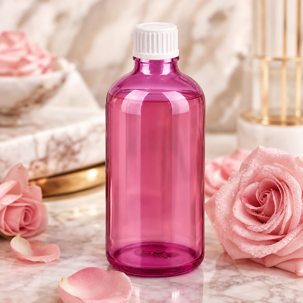 100ml lahvička s kapátkem 0,9 mm bílá standardní PurpleLine UT18/100 Violette Tropfflasche 100ml mit weißem Verschluss für präzise Portionierung flüssiger Inhaltsstoffe