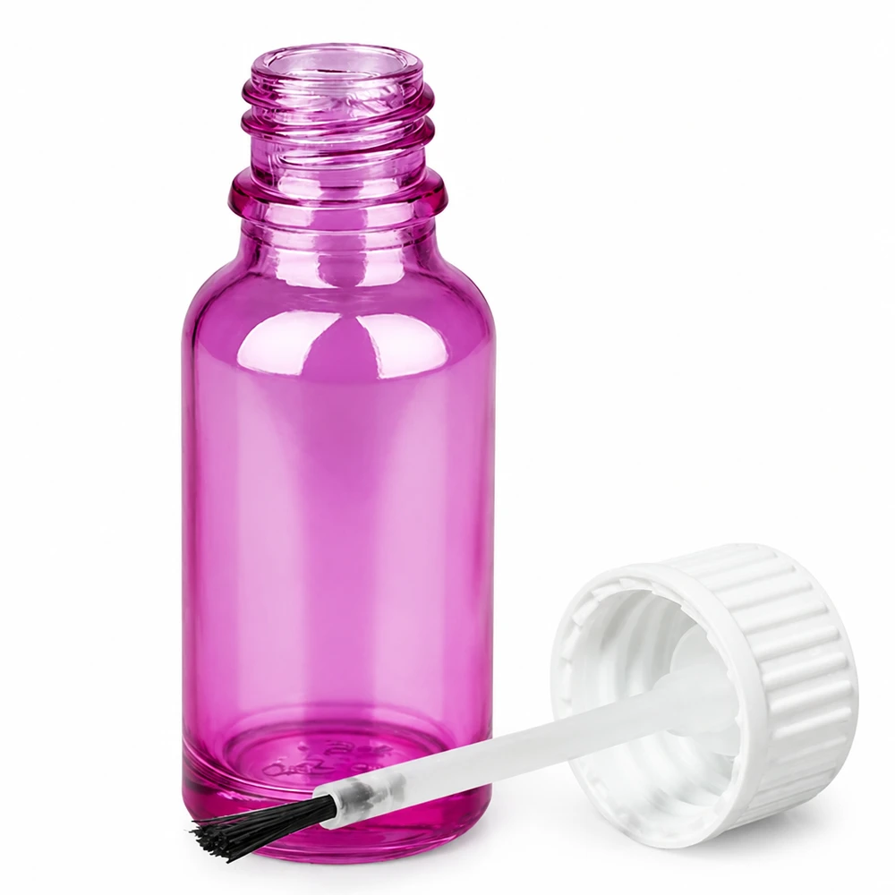 STD Gewinde Pinselflasche 20ml in Purple-Optik für professionelle Anwendung
