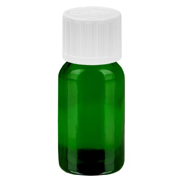 10ml láhev 11mm šroubovací uzávěr bílý standardní dětská pojistka GreenLine UT18/10 10ml láhev 11mm šroubovací uzávěr bílý standardní dětská pojistka GreenLine UT18/10
