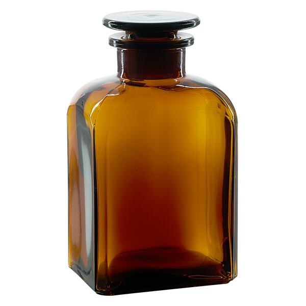 Hranat&#225; l&#225;hev 500ml hn&#283;d&#225; se &#353;irok&#253;m hrdlem sklen&#283;n&#225; z&#225;tka