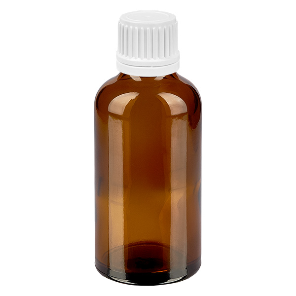 50ml l&#225;hev 11mm &#353;roubovac&#237; uz&#225;v&#283;r b&#237;l&#253; tamper evidentn&#237; uz&#225;v&#283;r BrownLine UT18/50