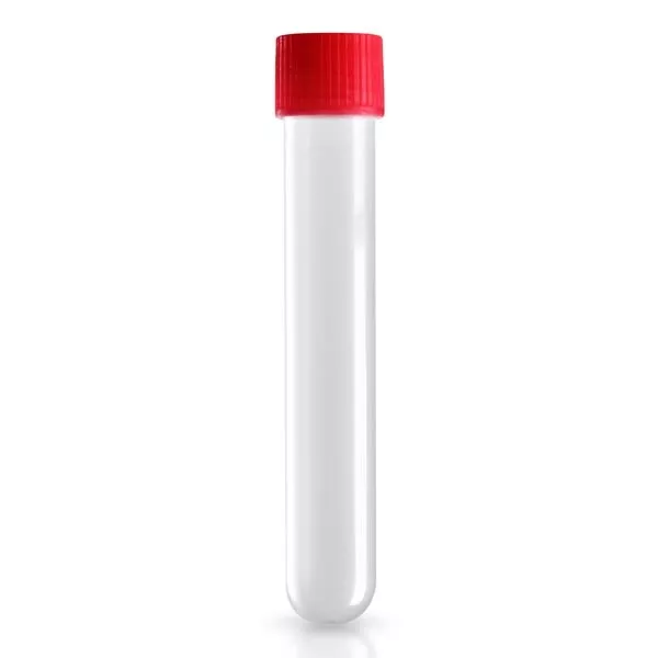 Zkumavky 13ml 16/100 se šroubovacím uzávěrem červené