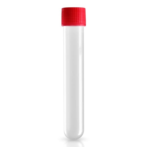 Zkumavky 13ml 16/100 se šroubovacím uzávěrem červené Zkumavky 13ml 16/100 se šroubovacím uzávěrem červené
