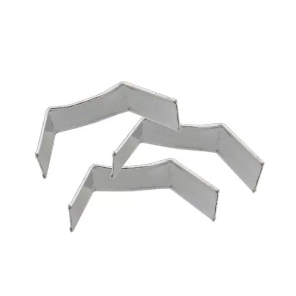 U-clip páskový uzávěr stříbrný (balení 100 ks) 33 mm