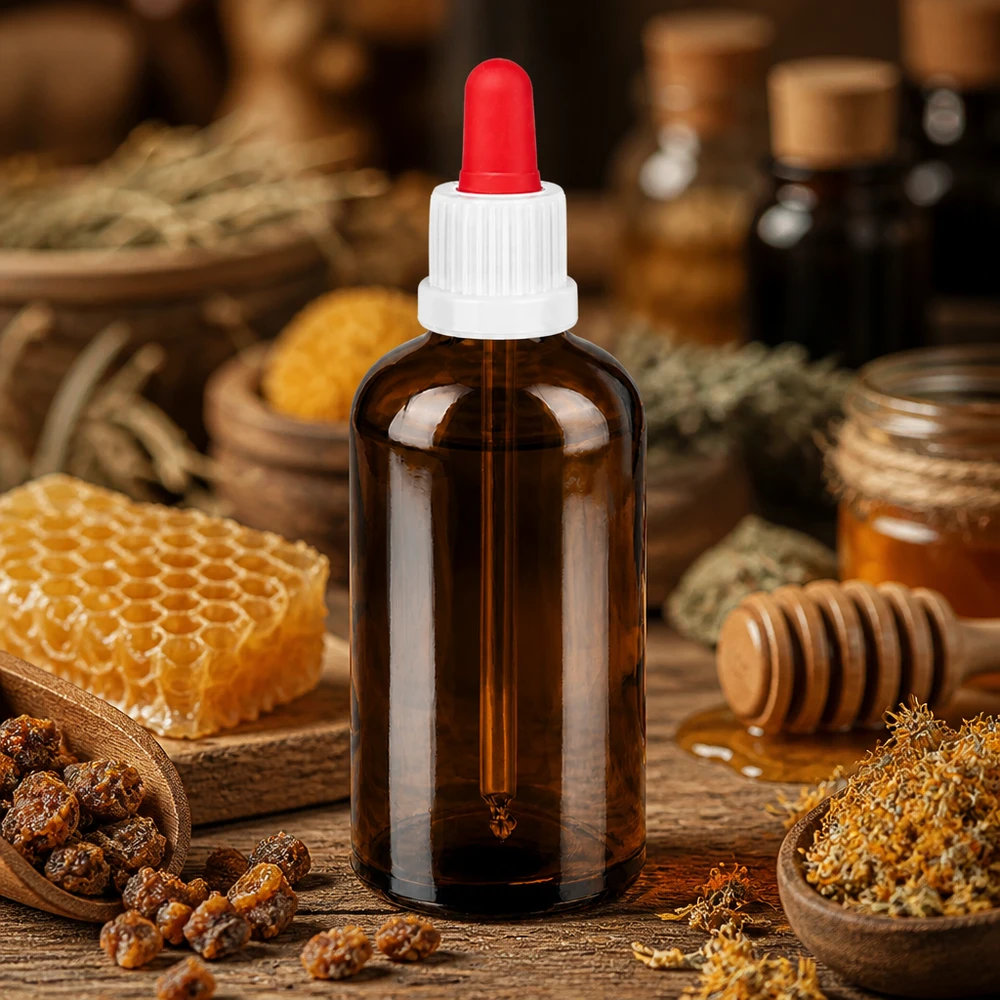 100ml pipetovací láhev bílá/červená s uzávěrem proti neoprávněné manipulaci BrownLine UT18/100 Kompakte 100ml Pipettenflasche BrownLine perfekt für mobile Anwendung und Reiseapotheke