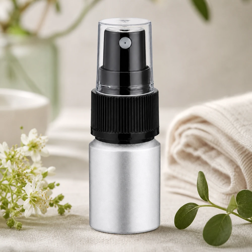 10ml mořená hliníková lahvička s rozprašovačem Professionelle 10ml gebeizte Aluflasche mit Zerstäuber für Beauty Salons und Kosmetikstudios